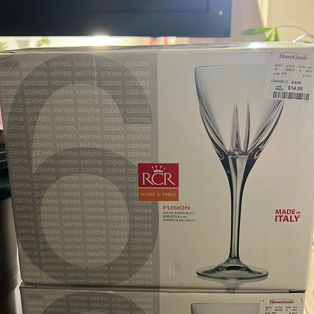 Home & Table goblets, set of 6. Never been used